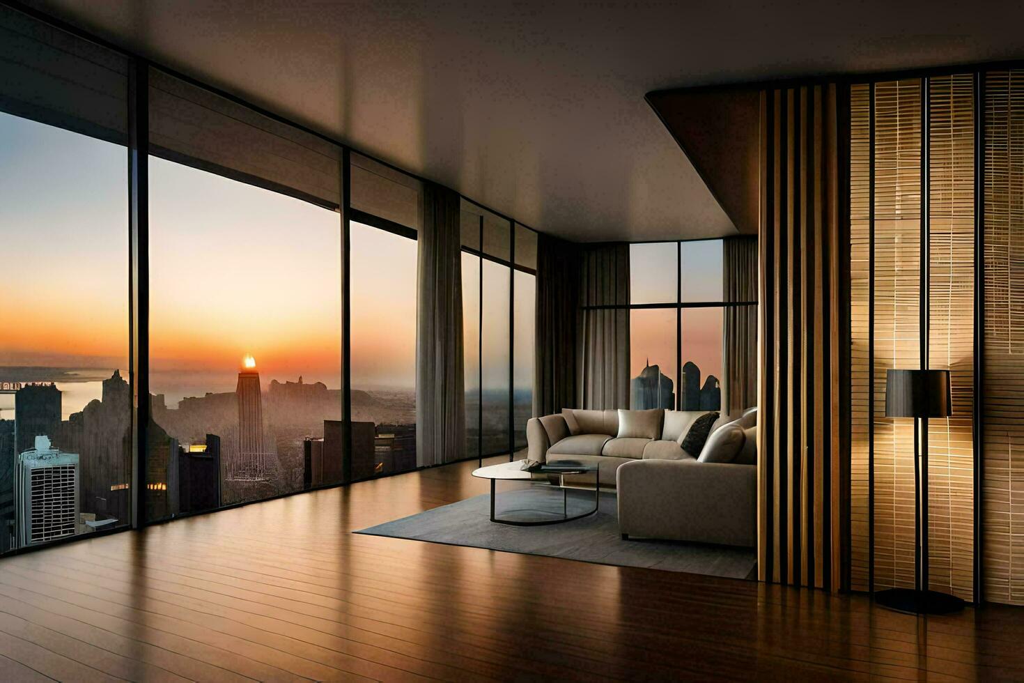 Penthouse skyline graphic