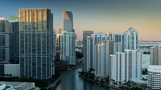 Brickell night graphic
